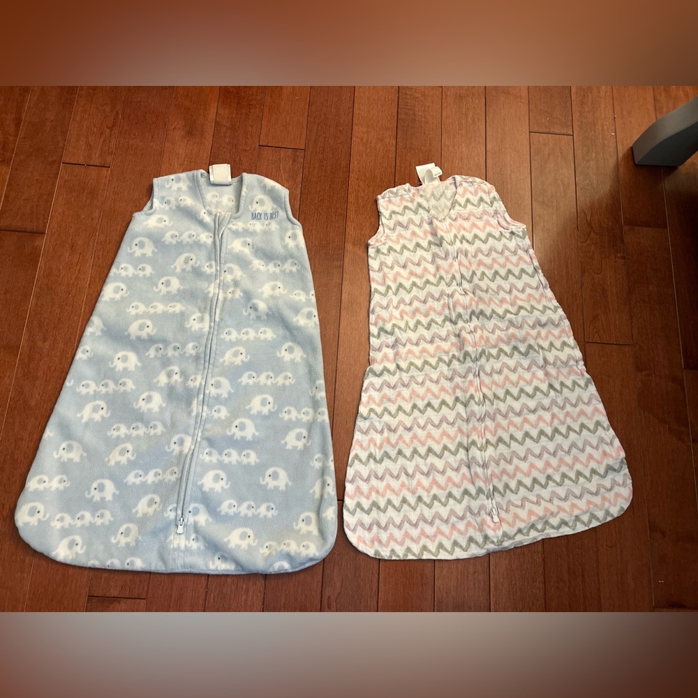 Halo Blue and Pink Sleep Sacks 0-6 months 10-18 pounds